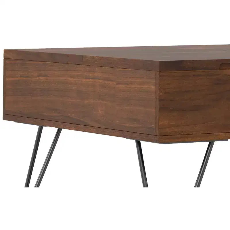 Moreno 32inch Wide Square Industrial Lift Top Coffee Table