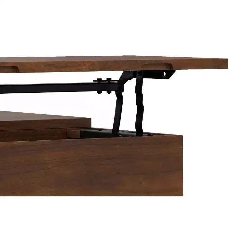 Moreno 32inch Wide Square Industrial Lift Top Coffee Table