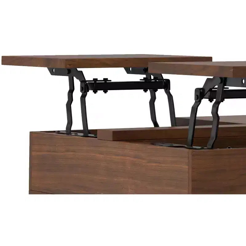 Moreno 32inch Wide Square Industrial Lift Top Coffee Table