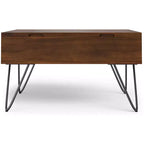 Moreno 32inch Wide Square Industrial Lift Top Coffee Table