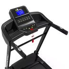 Whisen Foldable Treadmill, Workout Running Machine Walking with 12 Preset Programs, Incline - Black & Red