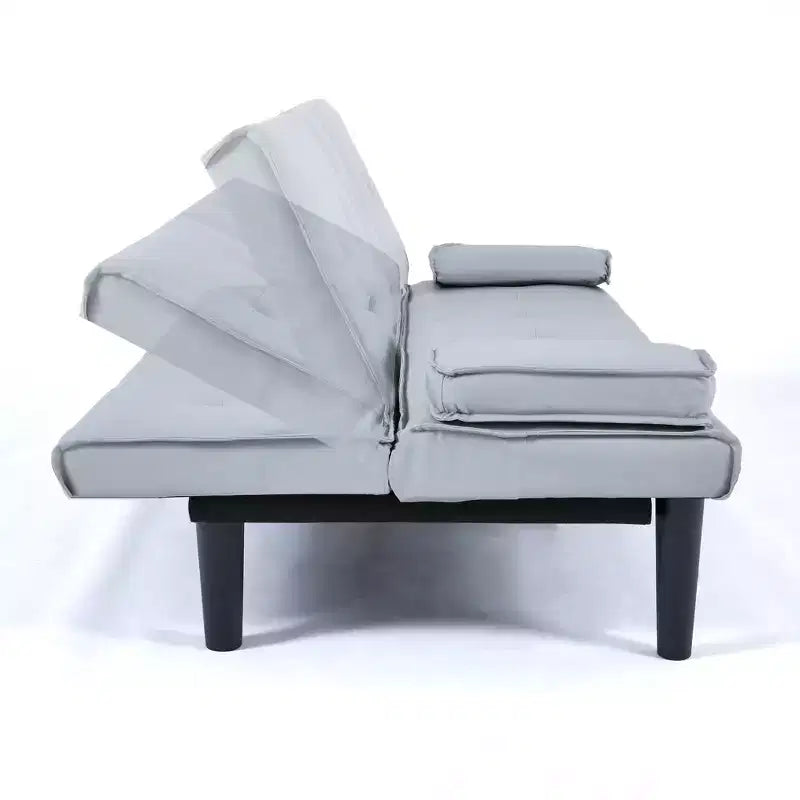 Divano Letto Convertibile TUYOHW, Futon Moderno 67" con Portabicchieri, Divano Letto per Piccoli Spazi, Appartamenti e Uffici