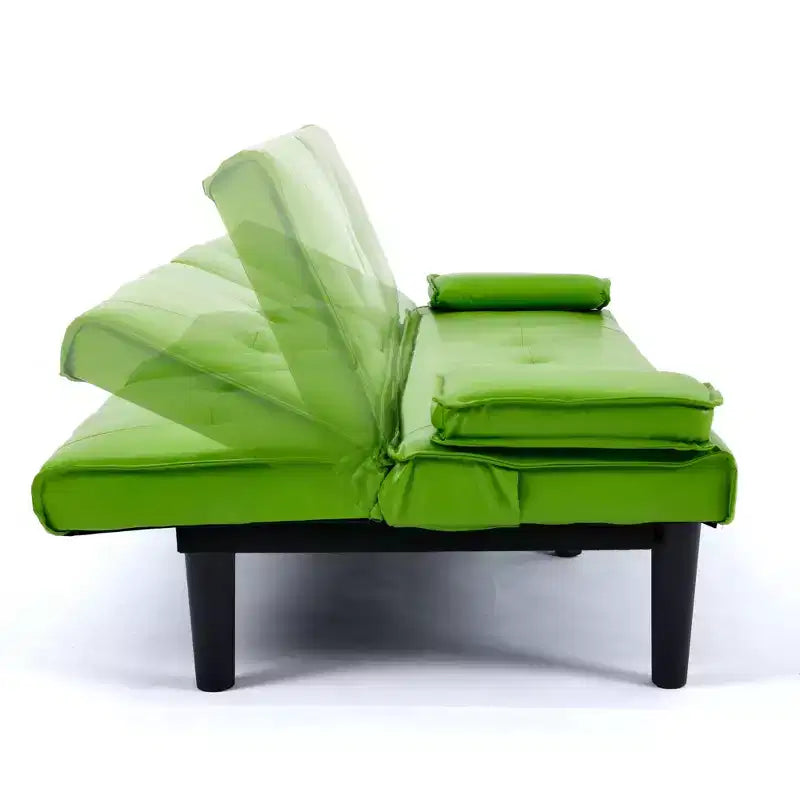 Divano Letto Convertibile TUYOHW, Futon Moderno 67" con Portabicchieri, Divano Letto per Piccoli Spazi, Appartamenti e Uffici