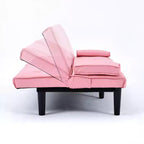 Divano Letto Convertibile TUYOHW, Futon Moderno 67" con Portabicchieri, Divano Letto per Piccoli Spazi, Appartamenti e Uffici