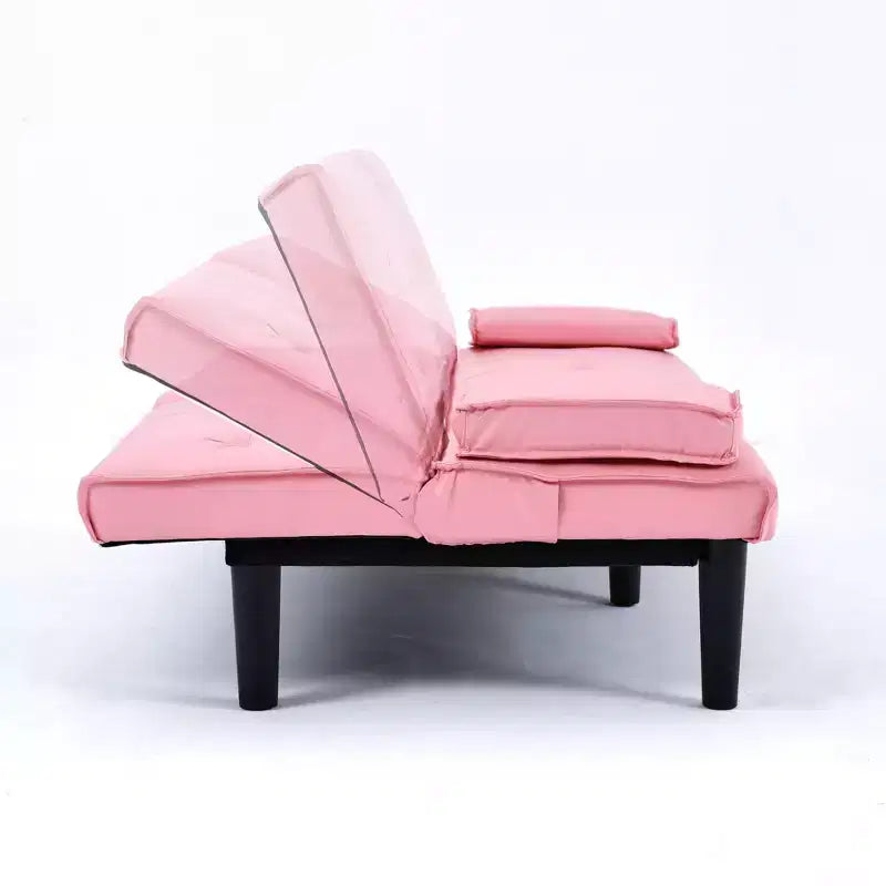 Divano Letto Convertibile TUYOHW, Futon Moderno 67" con Portabicchieri, Divano Letto per Piccoli Spazi, Appartamenti e Uffici