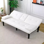 Divano Letto Convertibile TUYOHW, Futon Moderno 67" con Portabicchieri, Divano Letto per Piccoli Spazi, Appartamenti e Uffici