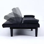Divano Letto Convertibile TUYOHW, Futon Moderno 67" con Portabicchieri, Divano Letto per Piccoli Spazi, Appartamenti e Uffici
