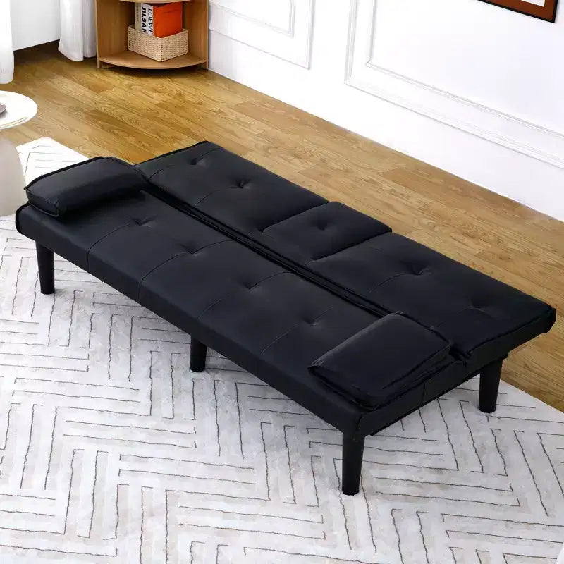 Divano Letto Convertibile TUYOHW, Futon Moderno 67" con Portabicchieri, Divano Letto per Piccoli Spazi, Appartamenti e Uffici