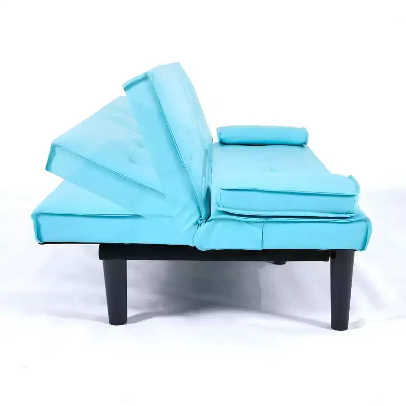 Divano Letto Convertibile TUYOHW, Futon Moderno 67" con Portabicchieri, Divano Letto per Piccoli Spazi, Appartamenti e Uffici