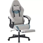 BALHAM TRADE-Computer Chair with Adjustable Lumbar Support Headrest Footrest Big and Tall Linkage Armrest