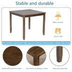 sumyeg Set da 5 Pezzi Tavolo da Pranzo in Legno con 4 Sedie per Cucina o Sala da Pranzo