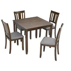 sumyeg Set da 5 Pezzi Tavolo da Pranzo in Legno con 4 Sedie per Cucina o Sala da Pranzo