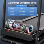 HOMDOX 2026 Tapis Roulant Pieghevole 3.5HP Potenziato con Panca per Addominali | Inclinazione/Capacità 159 kg | Smart LCD-Display Grasso Corporeo/Frequenza Cardiaca Attrezzatura per Esercizi Multifunzione