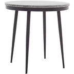 Nylah Marble Side Table - ACC3716 - Grey Marble/Black - Safavieh