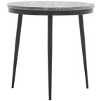Nylah Marble Side Table - ACC3716 - Grey Marble/Black - Safavieh