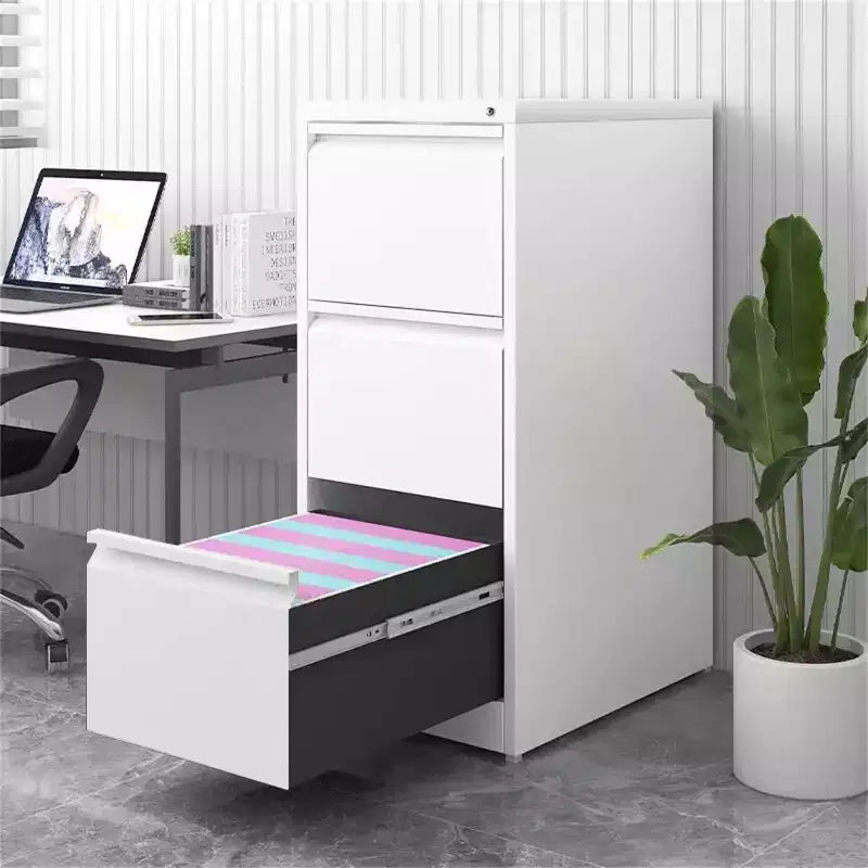 Acekool 3 Drawer File Cabinet with Lock, Heavy Duty Vertical Filing Cabinet for Home Office