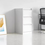 Acekool 3 Drawer File Cabinet with Lock, Heavy Duty Vertical Filing Cabinet for Home Office