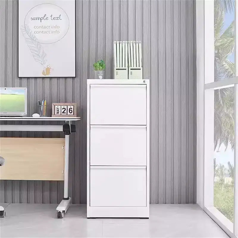 Acekool 3 Drawer File Cabinet with Lock, Heavy Duty Vertical Filing Cabinet for Home Office