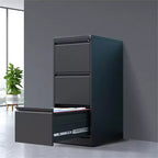 Acekool 3 Drawer File Cabinet with Lock, Heavy Duty Vertical Filing Cabinet for Home Office