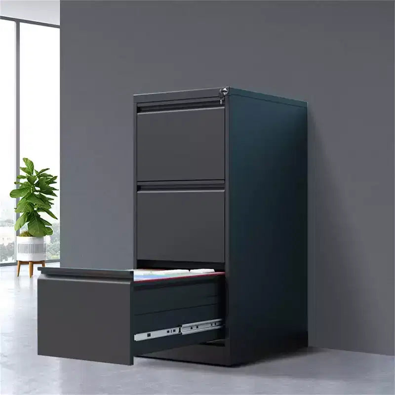 Acekool 3 Drawer File Cabinet with Lock, Heavy Duty Vertical Filing Cabinet for Home Office