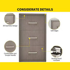 Outdoor Kitchen Drawers 17 W x 30 H x 21 D, Flush Mount Triple BBQ Drawers with Stainless Steel Handle, Paper Towel Holder Combo for BBQ Island