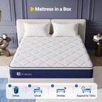 Avenco 12 inch Medium Firm Hybrid Memory Foam/Coil Blend Mattress in a Box