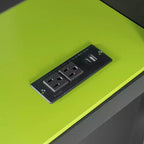 Letto a Soppalco da Gioco Full Size con Scrivania e Luci RGB, Struttura Letto a Soppalco in Legno Full con Armadio, Mensole e Tende Oscuranti