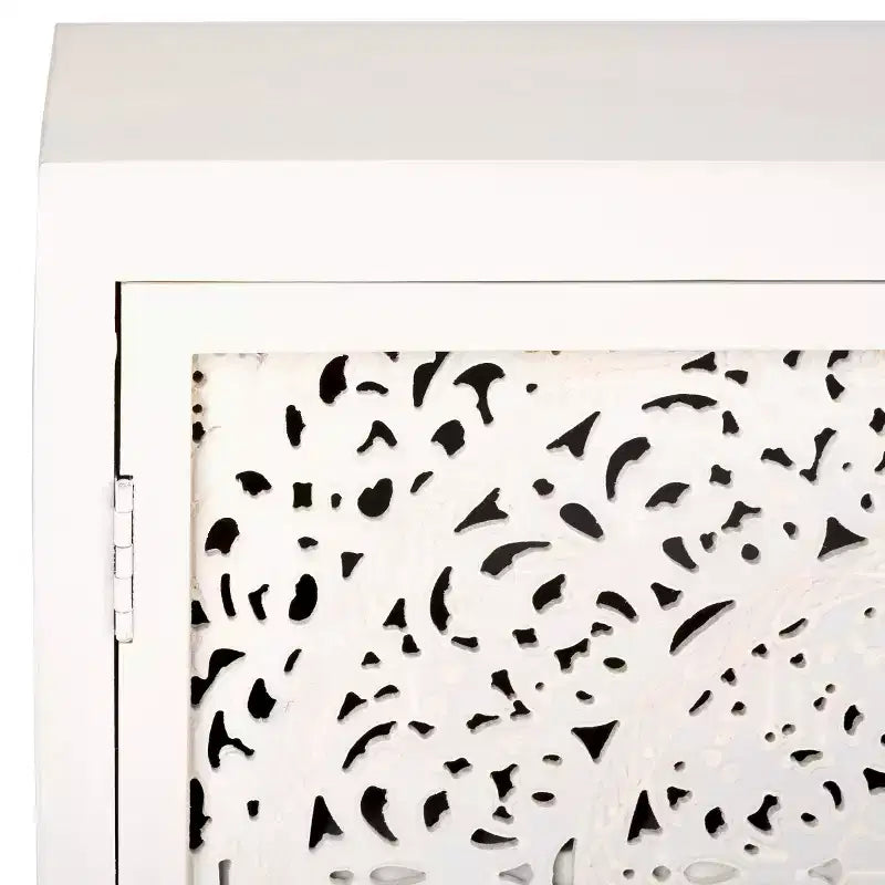 Raura 2 Shelf 2 Door Media Stand - MED5300 - White Washed - Safavieh