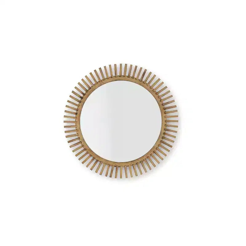 Specchio decorativo da parete Tedwell di Signature Design by Ashley con cornice a raggiera marrone