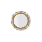 Specchio decorativo da parete Tedwell di Signature Design by Ashley con cornice a raggiera marrone