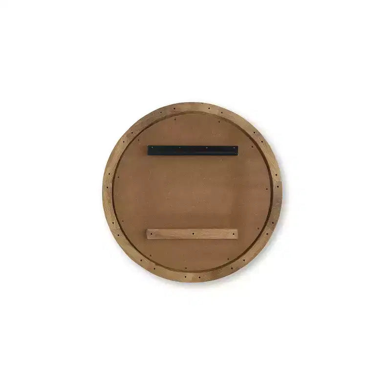 Specchio decorativo da parete Aajon di Signature Design by Ashley con cornice marrone a onda