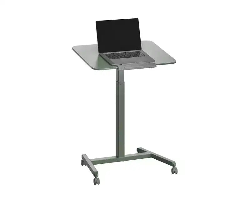 Seville Classics airLIFT Tilting Height Adjustable Mobile Desk Cart