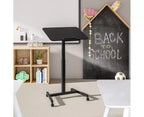 Seville Classics airLIFT Tilting Height Adjustable Mobile Desk Cart