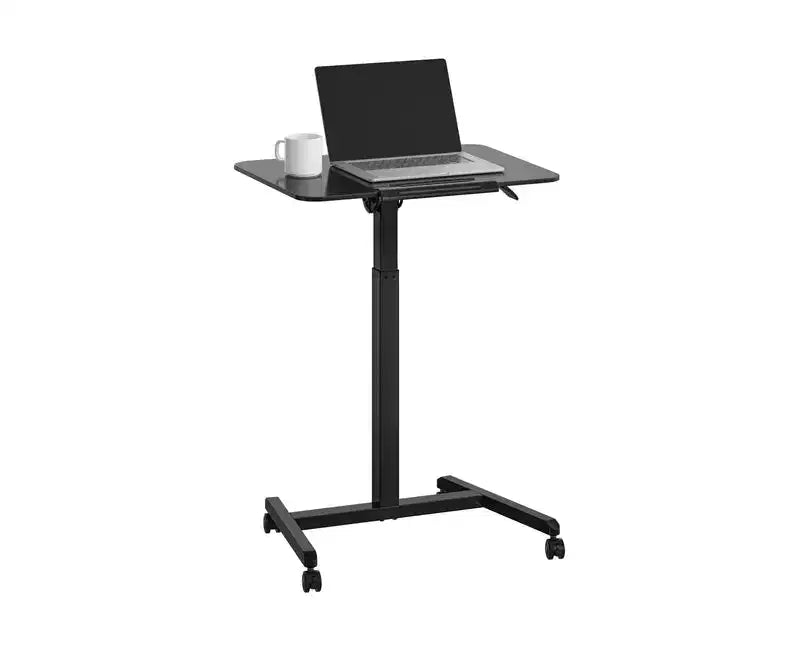Seville Classics airLIFT Tilting Height Adjustable Mobile Desk Cart