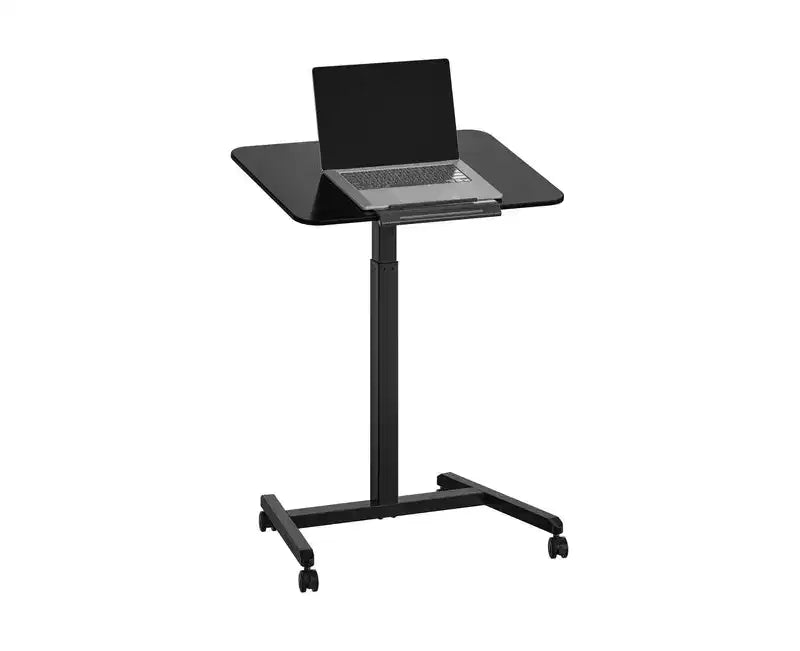 Seville Classics airLIFT Tilting Height Adjustable Mobile Desk Cart
