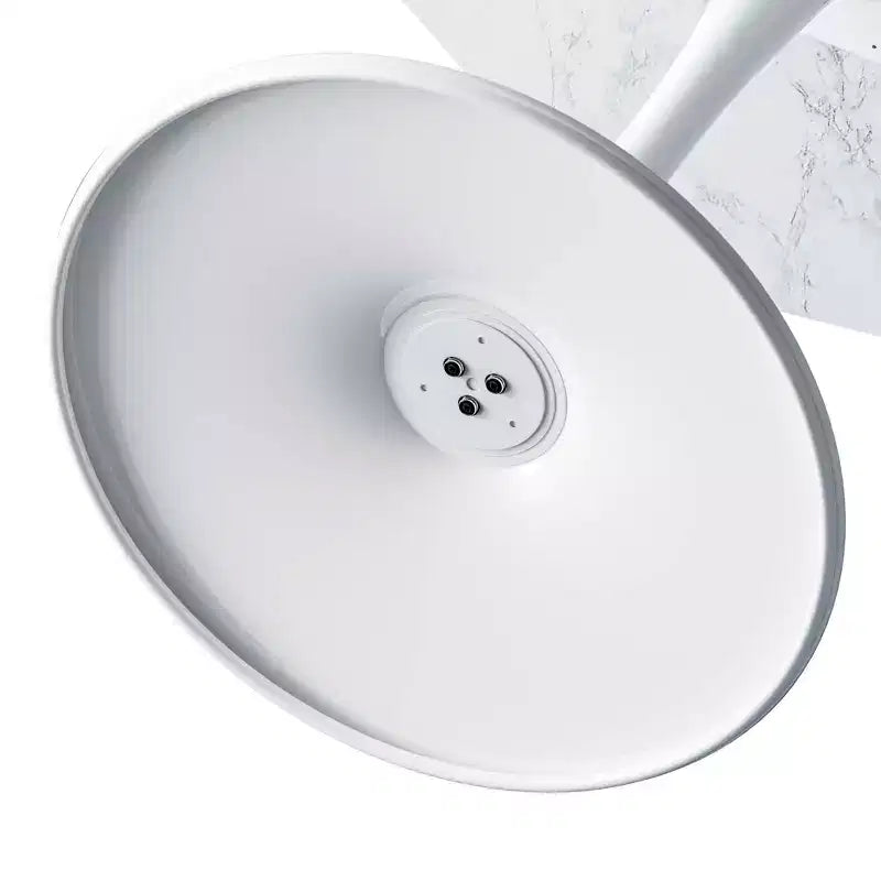MAYEERTY Tavolino da caffè esagonale moderno da 31,5 pollici con piano in marmo stampato bianco e base in metallo per sala da pranzo soggiorno, bianco