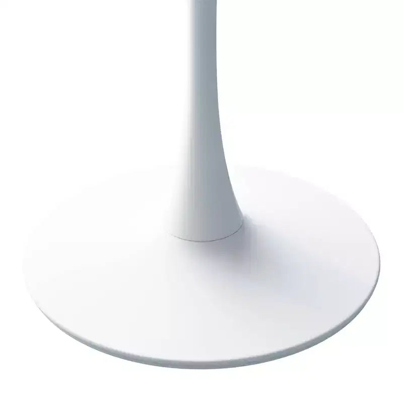 MAYEERTY Tavolino da caffè esagonale moderno da 31,5 pollici con piano in marmo stampato bianco e base in metallo per sala da pranzo soggiorno, bianco