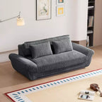 EHMKNP 2-Seater Sailboat Elliptical Sofa  High-Density Compressed Foam Luxury Living Room Couch