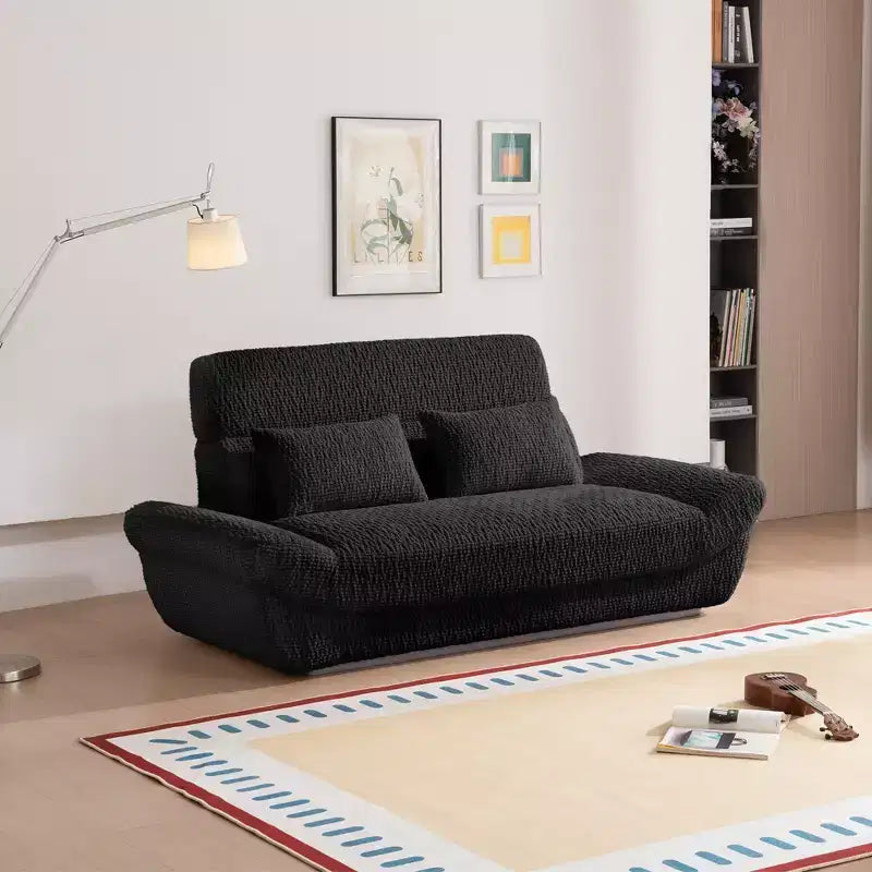 EHMKNP 2-Seater Sailboat Elliptical Sofa  High-Density Compressed Foam Luxury Living Room Couch