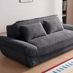 EHMKNP 2-Seater Sailboat Elliptical Sofa  High-Density Compressed Foam Luxury Living Room Couch