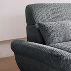 EHMKNP 2-Seater Sailboat Elliptical Sofa  High-Density Compressed Foam Luxury Living Room Couch
