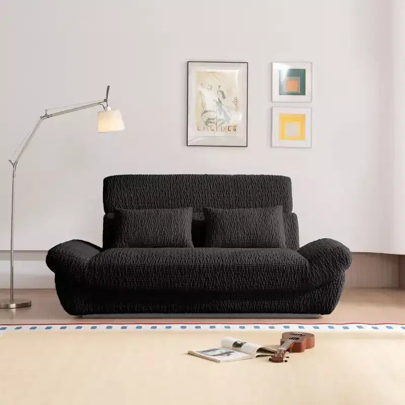 EHMKNP 2-Seater Sailboat Elliptical Sofa  High-Density Compressed Foam Luxury Living Room Couch