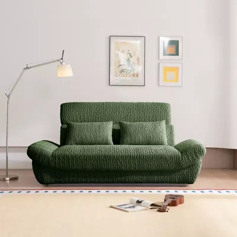 EHMKNP 2-Seater Sailboat Elliptical Sofa  High-Density Compressed Foam Luxury Living Room Couch