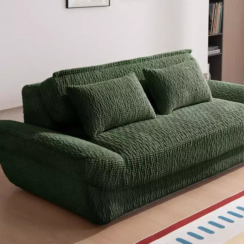 EHMKNP 2-Seater Sailboat Elliptical Sofa  High-Density Compressed Foam Luxury Living Room Couch