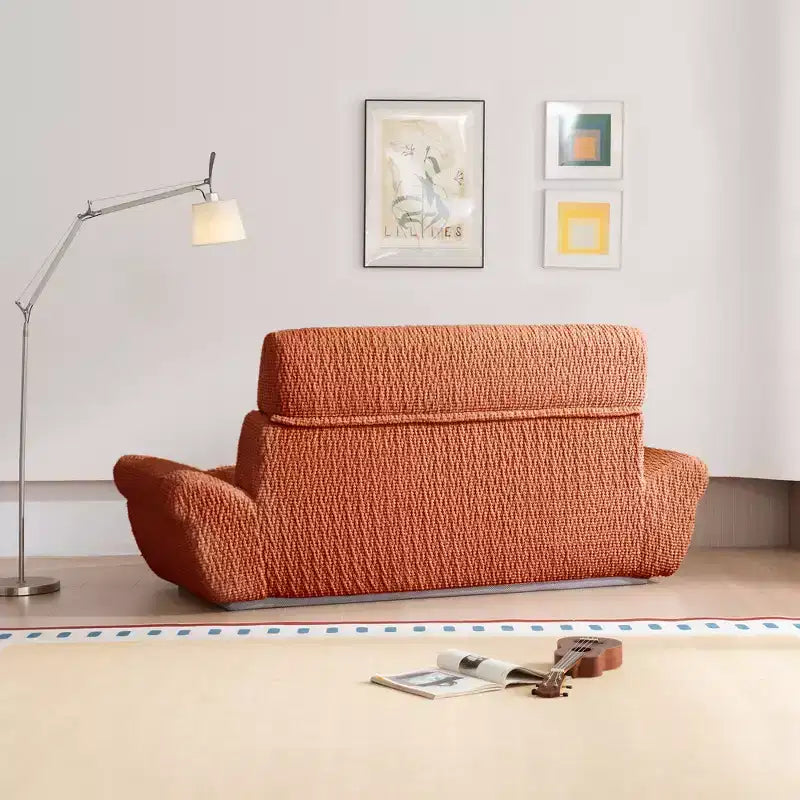 EHMKNP 2-Seater Sailboat Elliptical Sofa  High-Density Compressed Foam Luxury Living Room Couch
