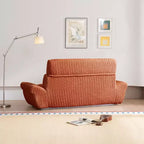 EHMKNP 2-Seater Sailboat Elliptical Sofa  High-Density Compressed Foam Luxury Living Room Couch