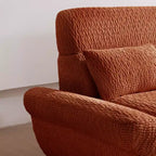 EHMKNP 2-Seater Sailboat Elliptical Sofa  High-Density Compressed Foam Luxury Living Room Couch