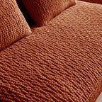 EHMKNP 2-Seater Sailboat Elliptical Sofa  High-Density Compressed Foam Luxury Living Room Couch