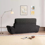 EHMKNP 2-Seater Sailboat Elliptical Sofa  High-Density Compressed Foam Luxury Living Room Couch