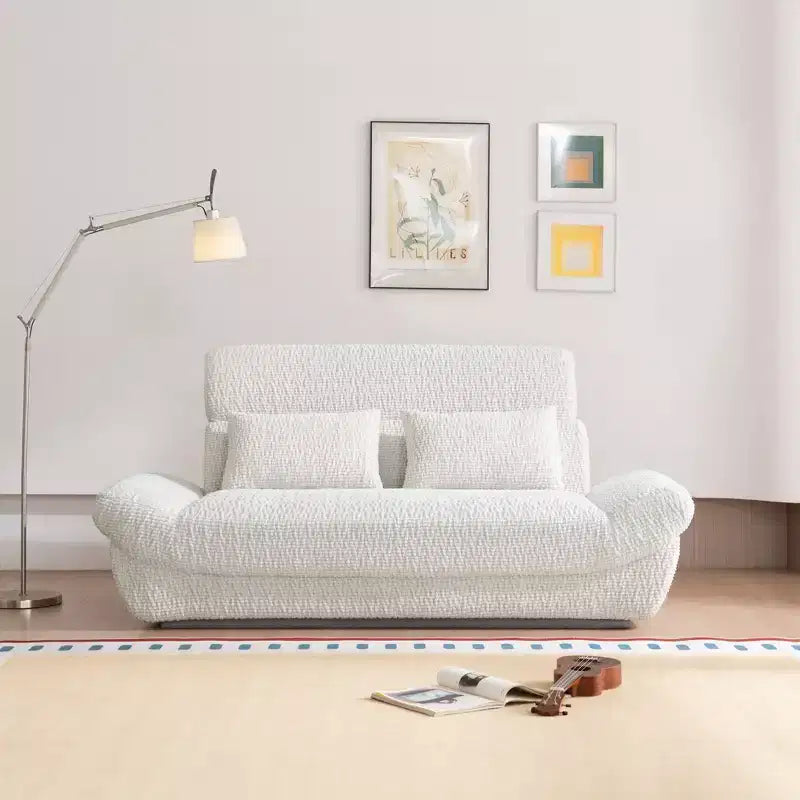 EHMKNP 2-Seater Sailboat Elliptical Sofa  High-Density Compressed Foam Luxury Living Room Couch